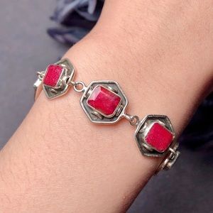 ‼️Clearance‼️Sterling silver ruby bracelet